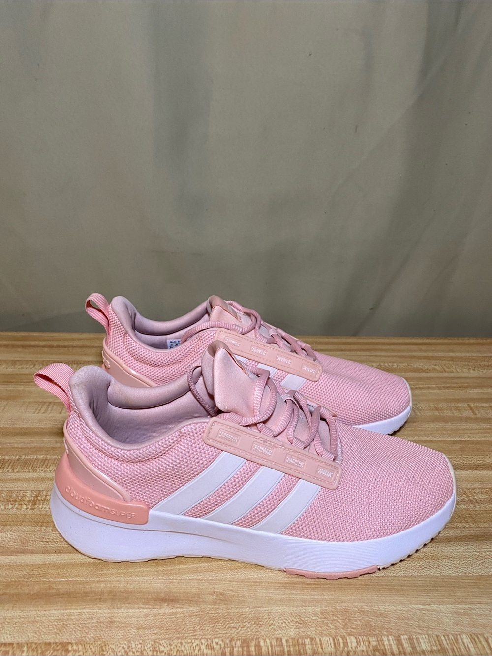 Adidas  Women’s Racer TR21 Running Shoes Vapour Pink White  Size  8.5 EUC